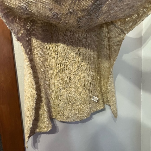 FREE PEOPLE Cowl Neck Sweater Poncho - Picture 4 of 8